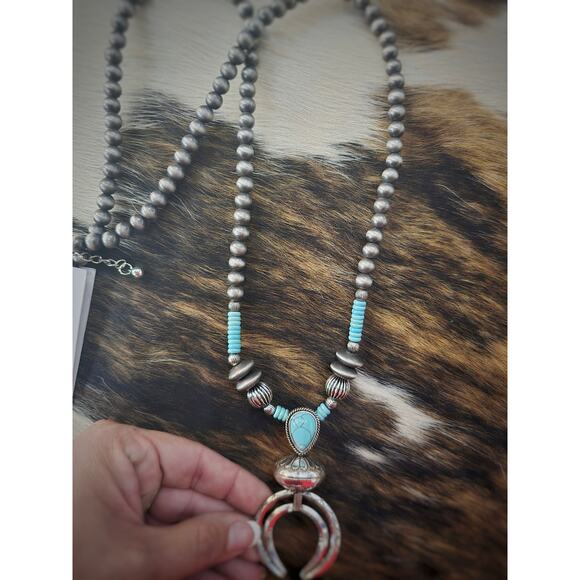 Turquoise Statement Necklace - Picture 3 of 3